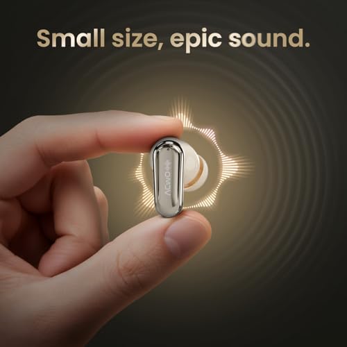 Image of DwOTS 717 PRO | ANC up to 32dB, 40HRS Playback, Fast Charging, Dual Pairing, Quad-mic ENC, Instant auto Connect, IPX5, Bluetooth v5.4, True Wireless Earbuds with mic (Pearl Cream)