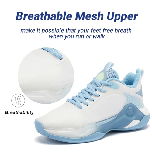 Image of Beita Basketball Shoes for Women Fashion Sneakers Sport Shoes Anti Slip Breathable Tennis Shoes Volleyball Shoes Pickleball Shoes Running Shoes Rubber Sole Indoor Outdoor Court Light Weight Wide