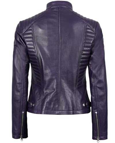 Image of Decrum Leather Jacket for Women - Real Lambskin Casual Leather Jackets Womens