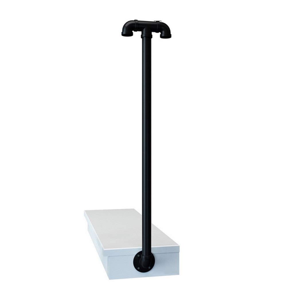 Main courante d'escalier noire idéale pour loft industriel et extérieur