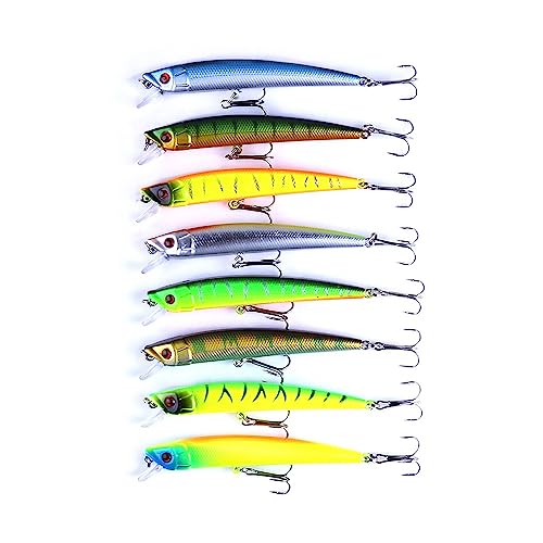 Kit 10 Iscas Artificiais Robalos Black Bass Tucunaré Traíras