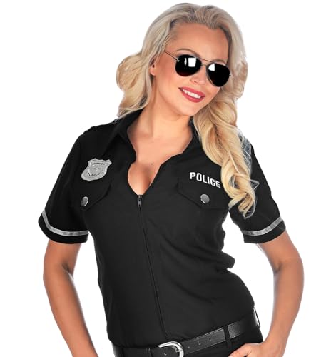 W WIDMANN MILANO Party Fashion - Kostüm Bluse Polizistin, Police Officer, Uniform, Faschingskostüme