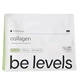 Colágeno Hidrolizado con Ácido Hialurónico y Vitamina c - Péptidos de Colágeno Sabor Limón 360g -Mejora Articulaciones + Piel + Cabello - Colágeno en Polvo sin Gluten ni Lactosa | be levels