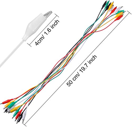 Multimeter Test Leads Banana Plug,1000V 20A Digital Multi Meter Clamp Tester Probe Test Probes Leads for Multimeter Electronic Test Leads Multimeter Accessories