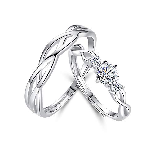 Anneaux Argent 925 Couple : alliances durables en argent massif poli