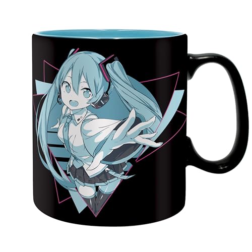 Image of ABYSTYLE HATSUNE MIKU Large Container Mug – Official Product – 460 ml – Ceramic – Virtual Diva Collector Design