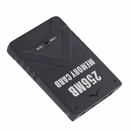 Image of PS2 Memory Card, High Speed Game Memory Card, 15% Speed Up Portable Memory Cards, Compatible with ABS PS2 Accessories Replacement for Saving Games and Information (256MB)
