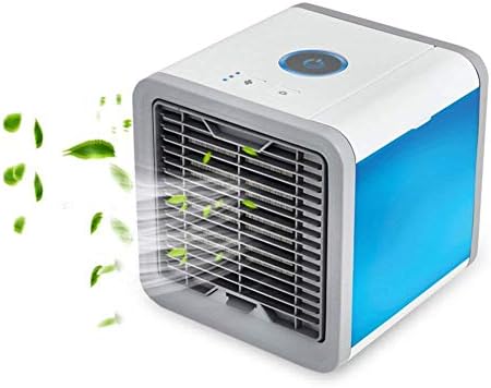 Yaer Portable Air Cooler Fan 3 in 1 USB Mini Mobile Personal Space Air Conditioner, Humidifier, Purifier and 7 Colors Nightstand, Desktop Cooling Fan for Office Home Outdoor Travel