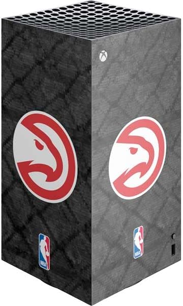 Skinit Decal Gaming Skin Compatible with Xbox Series X Digital Edition Console - Officially Licensed NBA Atlanta Hawks Dark Rust Design