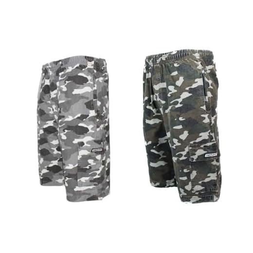 Kit 3 Bermudas Shorts Sarja Brim Masculino Camuflada Militar Cargo 5 Bolsos Elástico Cordão Tática (BR, Alfa, GG, Regular, Regular, Padrão, Sortido)