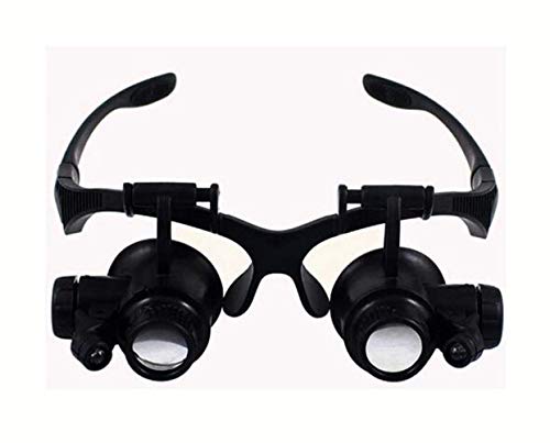 Loupe à double œil de tête YCQYM 5X 15x 20x 25x contre le manque de précision en horlogerie