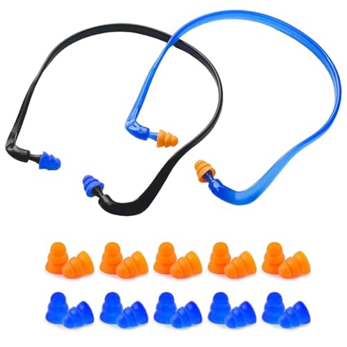 UZYXC 2 Piezas de Protectores Auditivos con 10 Tapones de