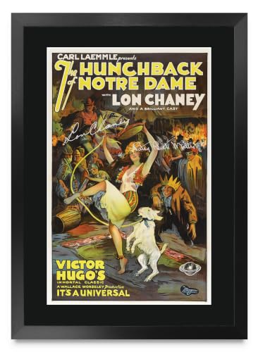 Póster de cine clásico enmarcado A3 para decorar tu salón de películas retro Lon Chaney 1923