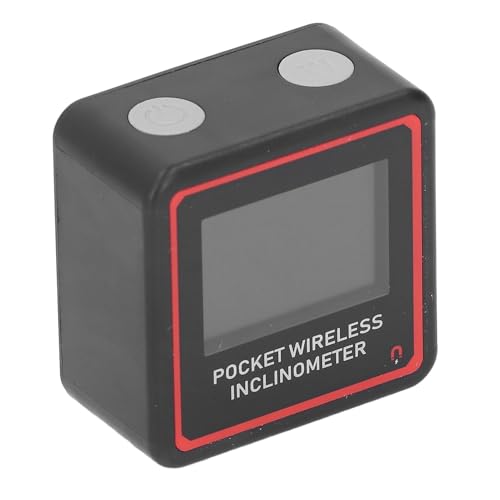 Digital Inclinometer Pocket Level, VA Display, V Groove Magnet, Rechargeable, IP54 Waterproof, for Construction, Woodworking, Machinery