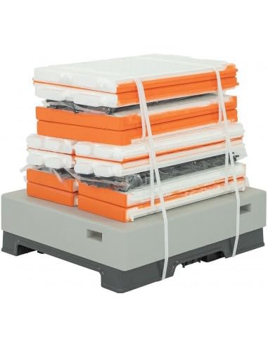 LYSON Bienenbeute Styropor Dadantbeute Dadant Blatt Beute OPTIMA Bienenstock-Set (ORANGE-GRAU) für die Selbstmontage (Passende Rahmen:47×43,5x30cm;47×43,5x14,5cm)