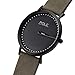 Imagen de POLE Watches Reloj de Pulsera Analógico Monoaguja de Cuarzo para Hombre Esfera Negra y Correa de Cuero Piedra Modelo Classic Marine C-1002PL-NE01