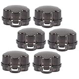 NAMOARLY 6個 ガスコンロノブカバー 保護カバー 耐熱素材 透明設計 キッチン用チャイルドロック ガスバーナー オーブン対応 住まいの火災予防