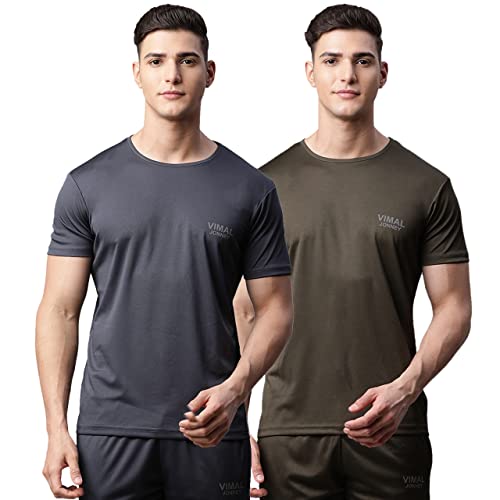 Image of Mack Jonney Men's Slim Fit T-Shirt (Pack of 2)