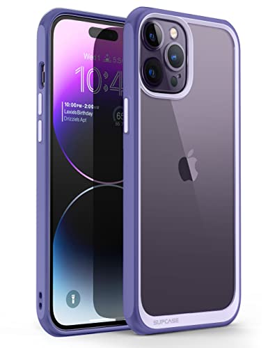 SUPCASE Unicorn Beetle Style Series Case for iPhone 14 Pro 6.1 Inch (2022), Premium Hybrid Protective Slim Clear Case (Mauve)