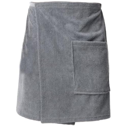 Mens Bath Skirt with Pocket Men's Bath Towel Wrap Wearable Sauna Towel Shower Sauna Skirt Quick Dry Gym Beach Towels Soft Shower Skirt - Main Image