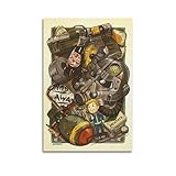 LXODGHE Póster decorativo de videojuego Fallout New Vegas para pared e impresión artística moderna para dormitorio familiar, 20 x 30 cm