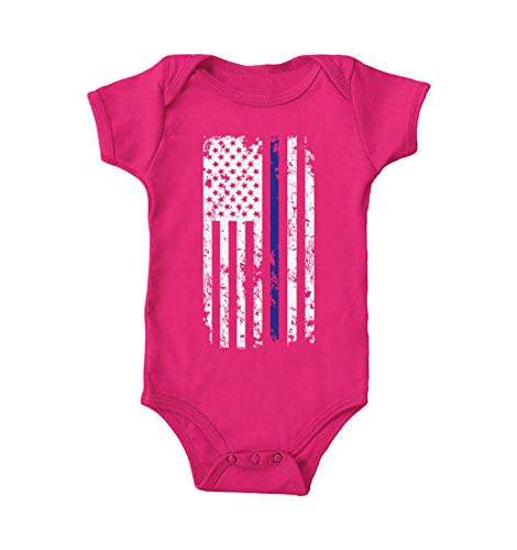 Haase Unlimited Blue Line American Flag - Support Police Bodysuit