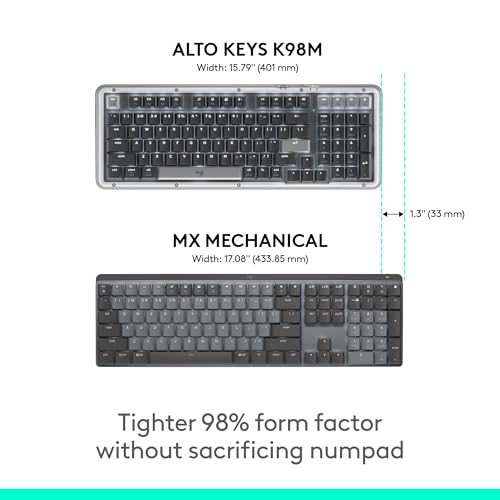 Logitech Alto Keys K98M Wireless Mechanical Gasket Keyboard - Off White - image 5