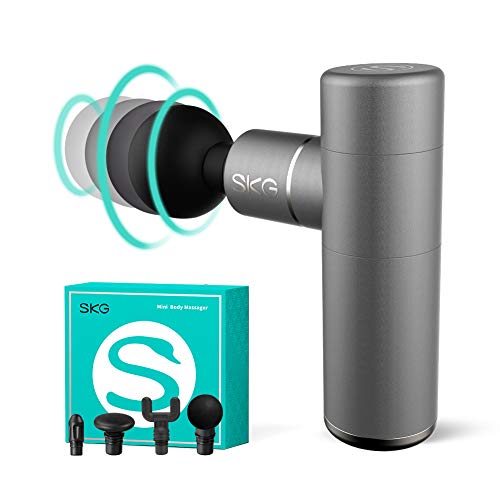 SKG F3 Muscle Gun for Women,Men, Quiet Body Massage Gun, Large Capacity Portable Handheld Massage Gun with 4 HeadsÂ for Leg, Back,Shoulder,Arm at Home, Office ,Gym