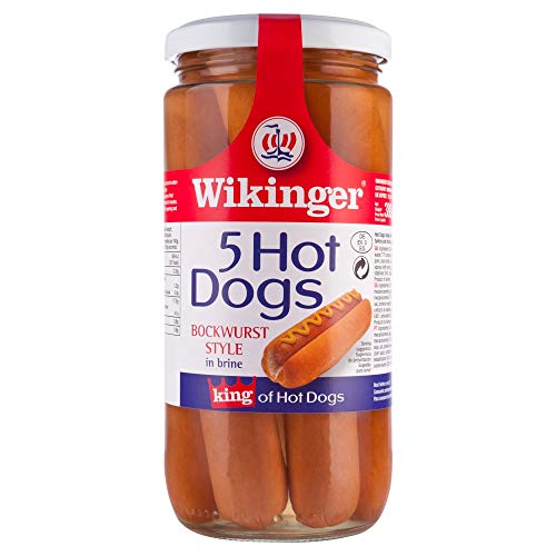 Wikinger 5 Hot Dogs Bockwurst Style in Brine, 380 g