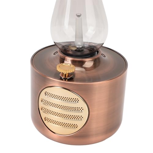 Lampe rétro kérosène Bluetooth Pilipane bronze rouge enceinte de bureau