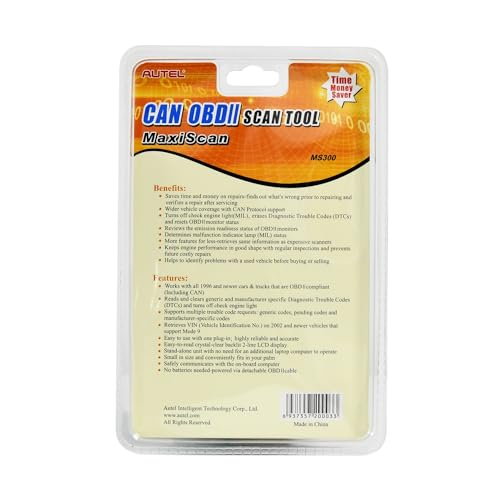 Autel MS300 Obd2 Scanner Code Reader, Turn Off Check Engine Light thumb #10