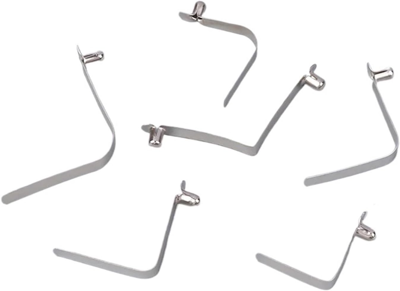 Push Button Spring Clip 50PCS Pipe Single Button Snap Locking V Type Caravan Steel Kayak Paddle Spring Clip Push Clamp for Camping Kayak