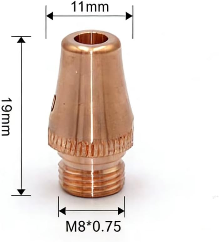 Fiber Laser Cutting Machine Accessories, Laser Nozzle, Ceramic Parts and Protective Lens, High-Precision Replacement Consumables (Double Layer Nozzle D1.6-T Original*2pcs)