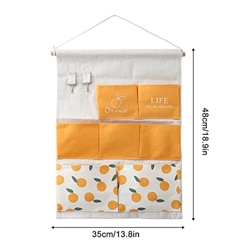 Saco de armazenamento de parede | Fruit Print à prova d'água sobre o organizador do armário da port