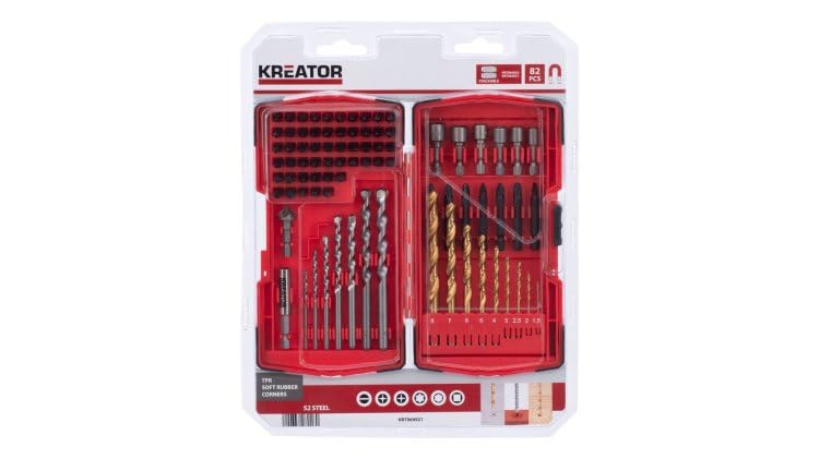 Kreator KRT064921 KRT064921 - Set taladro 82 pezzi