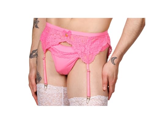 Blossom Lace Garter Belt for Men2