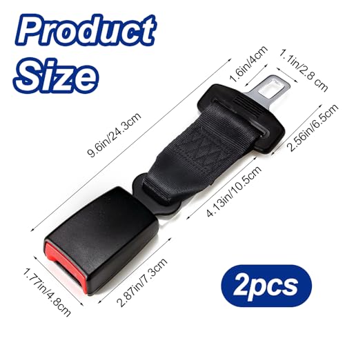 kudmwcc 2 Stück Auto Adapter 9.6 IN / 24.3 CM, Autozubehör Innenraum, Ersatzteile Passend für Die Meisten Autoteile（B1)