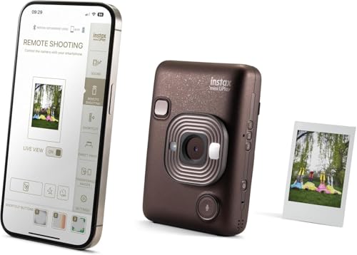 Image of Fujifilm Mini LiPlay Hybrid Instant Camera with Mini Film (Deep Bronze, w / 20 Film Sheets)