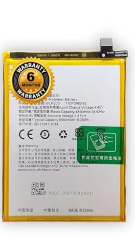 Image of Original BLP803 Battery for Realme 7i / A53 / V3 Battery with 6 Month Warranty***** (T282)