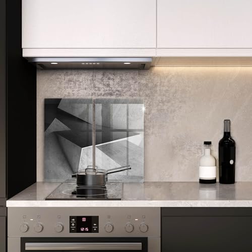 Protection plaque induction 2x30x52cm couvre plaque de cuisson béton - 4