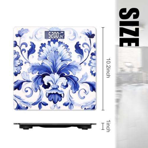 Báscula digital para baño con alta precisión 400 lb pantalla LED miniatura 2