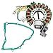 Caltric Stator and Gasket Compatible With Suzuki Lt-F160 Ltf160 Quadrunner 160 2X4 1991 1992-2001