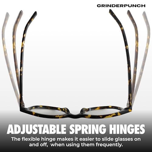 Image of grinderPUNCH Reading Glasses Men Women Fashion Computer Readers Stylish Blue Light Blocking Glasses Gaming Eyeglasses