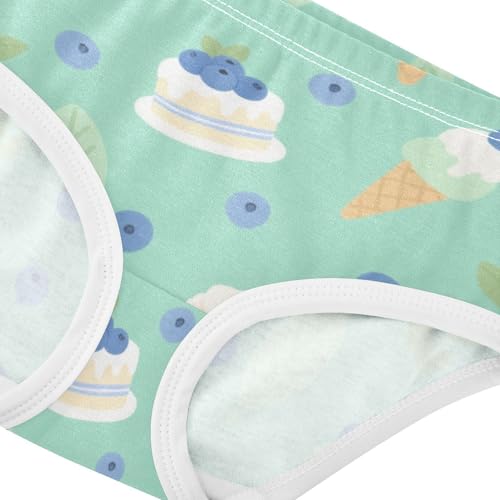 Girls' Underwear Blueberry Ice Cream Toddle Brief Panties 2-8 Years 203007394