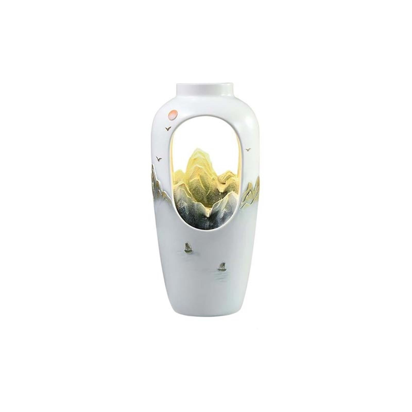 Fuente estilo chino de interior adorno de agua circulante grande para oficina