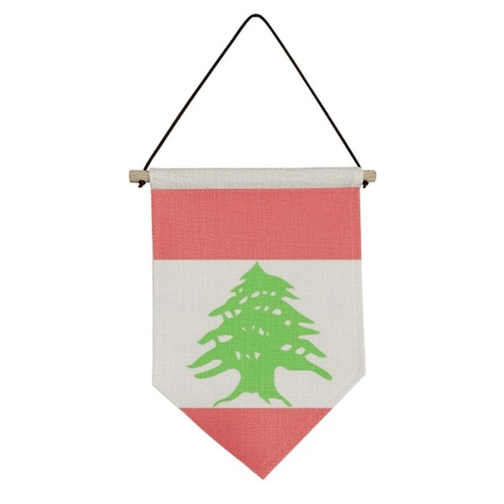 Drapeau national du Liban en toile décoration murale suspendue pays d'Asie