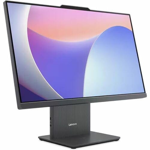Image of Lenovo IdeaCentre 24ARR9 F0HR001MUS All-in-One Computer - AMD Ryzen 3 7335U - 8 GB - 256 GB SSD - 23.8 inch Full HD Touchscreen - Desktop - Luna Gray - AMD Chip - 1920 x 1080 - Windows 11 Home - Radeon 66