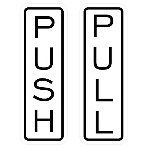 Placa de puerta Push Pull vertical pequeña 1-1/4x4 de chanclas con perlas