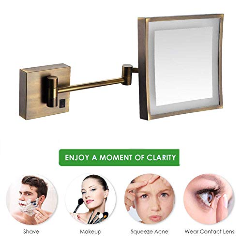 Miroir de maquillage éclairé JCAKES avec col de cygne flexible orientable - 4