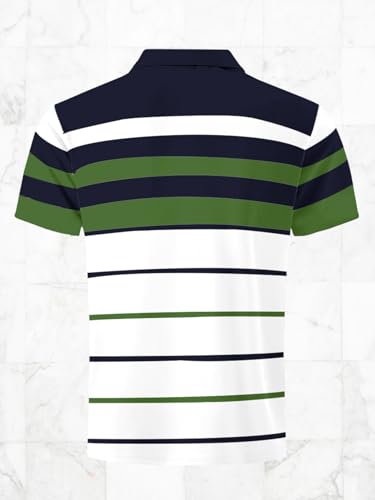 Image of Noble Monk Men's Regular Fit Polo Neck T-Shirt | Half Sleeve